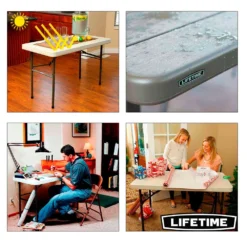 Aktive 121.5x61x74 Cm Folding Table -Prim Camping Shop aktive 121.5x61x74 cm folding table 3