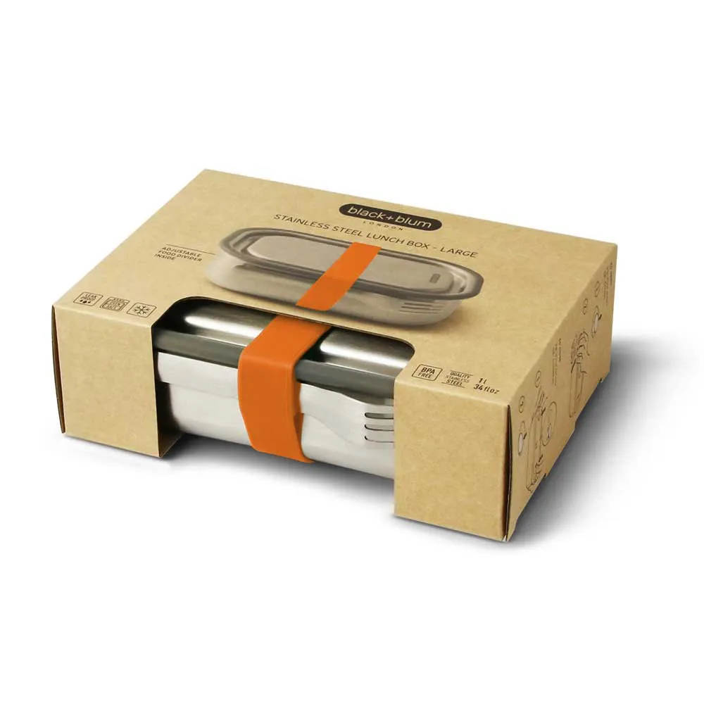 Black+Blum Stainless Steel Lunch Box 1L 5 Black+Blum Stainless Steel Lunch Box 1L - Image 3