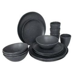 Bo-Camp Hoxton Tableware 16 Units -Prim Camping Shop bo camp hoxton tableware 16 units 2
