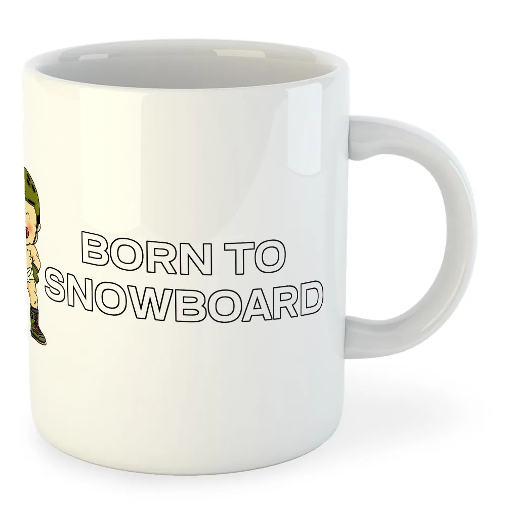 325ml Born To Snowboard Mug 4 325ml Born To Snowboard Mug - Image 2