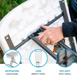 Lifetime Personal Table 66x46x61-66-71 Cm UV100 -Prim Camping Shop lifetime personal table 66x46x61 66 71 cm uv100 2