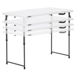 Lifetime Ultra-Resistant Folding Table 122x61x56-91.5 Cm UV100