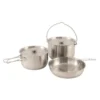 Outwell Inox Super L Pan Set -Prim Camping Shop outwell inox super l pan set