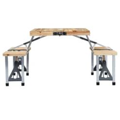 VIDAXL Folding Camping Table With 4 Seats -Prim Camping Shop vidaxl folding camping table with 4 seats 2