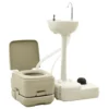 VIDAXL Portable Camping Toilet And Handwash Stand Set 1 VIDAXL Portable Camping Toilet And Handwash Stand Set -Prim Camping Shop vidaxl portable camping toilet and handwash stand set